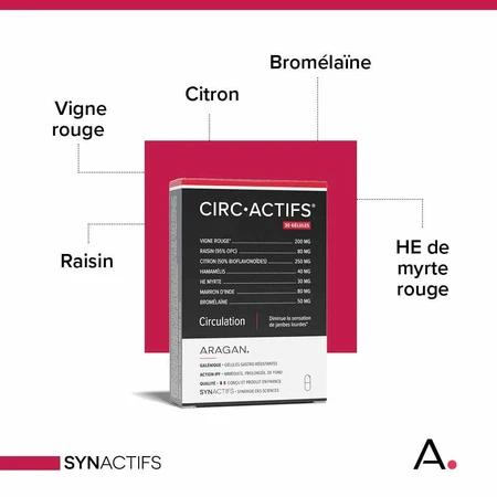 Aragan Synactifs CircActifs Circolazione 30 capsule