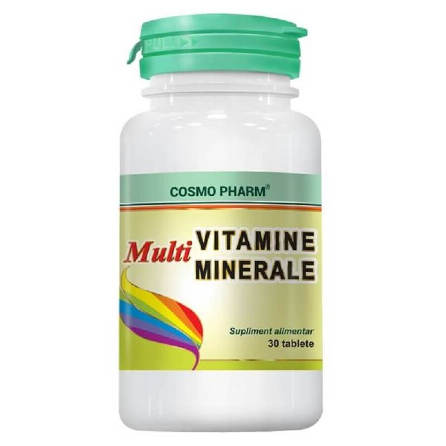 Multiminerali Multivitaminici, 30 compresse, Cosmopharm