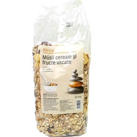 Musli cereales y frutos secos, 500 g, Alevia