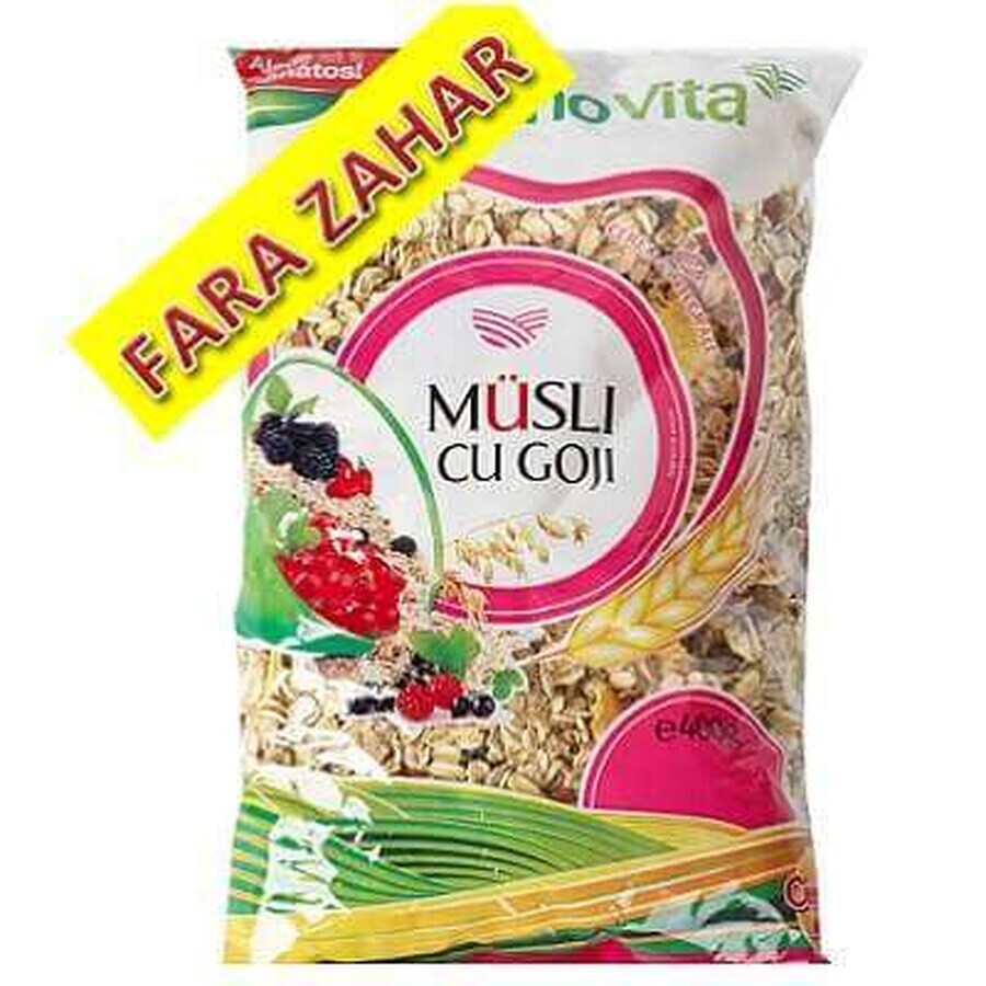 Musli met goji Bio zonder suiker, 400 g, Sanovita