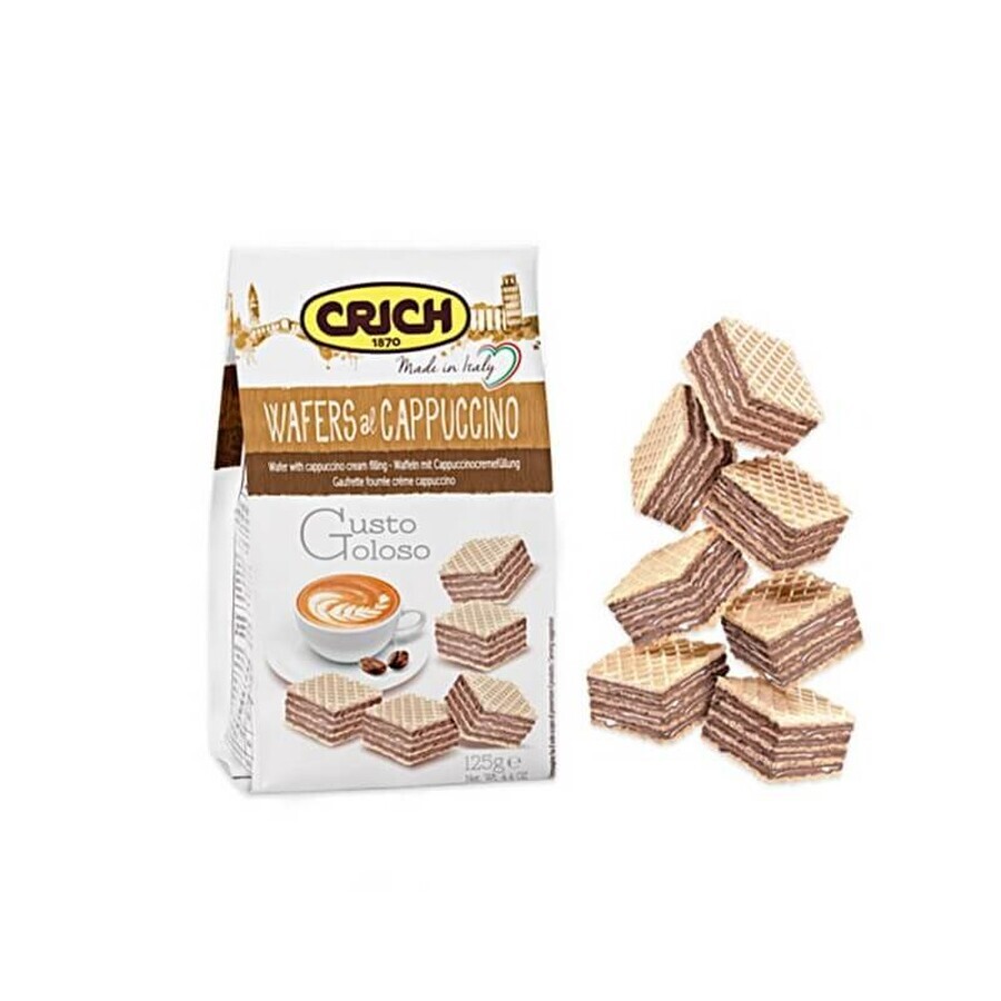 Napolitanas con crema de capuchino, 125 gr, Crich