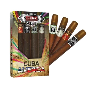 Cuba Original Cuba America Set Agua de Colonia Negra 35 ml + Agua de Colonia Verde 35 ml + Agua de Colonia Marrón 35 ml + Agua de Colonia Gris 35 ml
