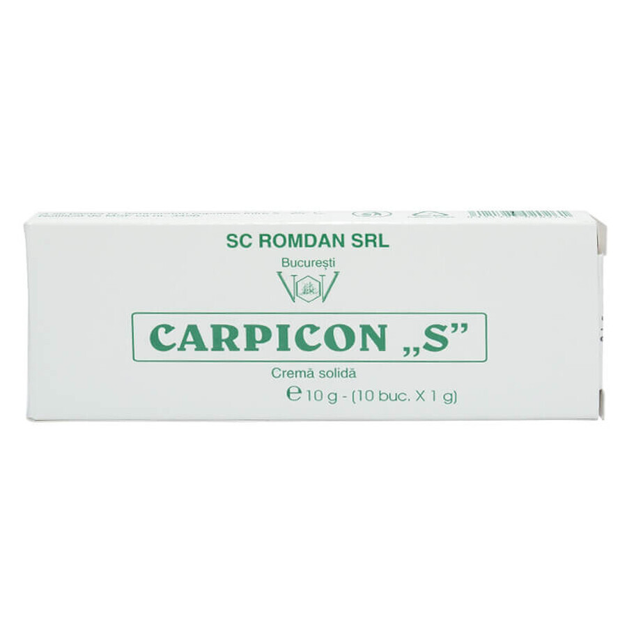 Carpicon S – Supozitoare, 10 g, Romdan