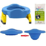 Potette Plus 2 en 1 orinal portátil, azul