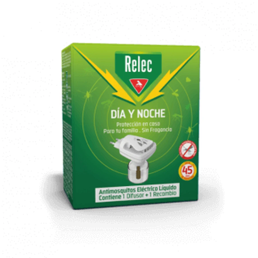 Relec Day & Night Electric Mosquito Repellent Liquid 1 Diffuseur + Recharge