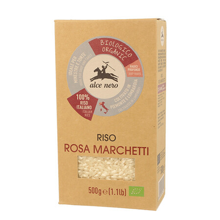 Marchetti Eco Roze Rijst, 500 gr, Zwarte Eland