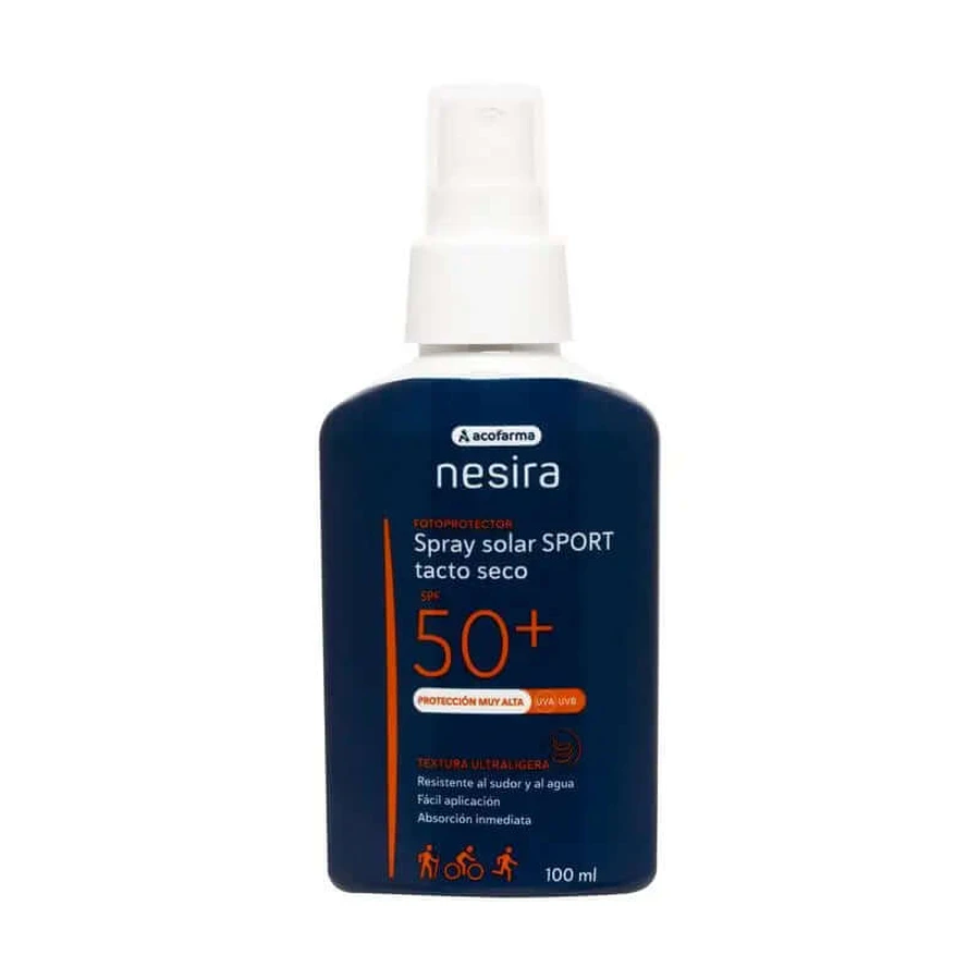 Acofarma Nesira Solar Sport SPF 50+ Spray Solar Tacto Seco 100 ml