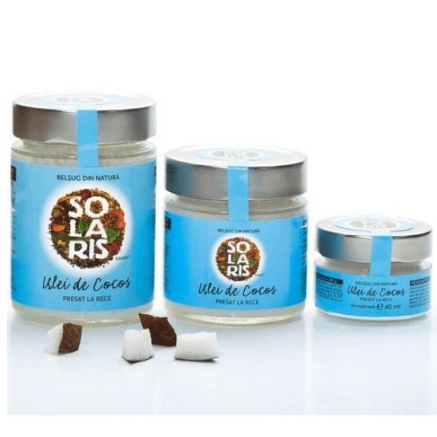 Confezione Olio di cocco, 300 ml + 200 ml + 40 ml, Solaris