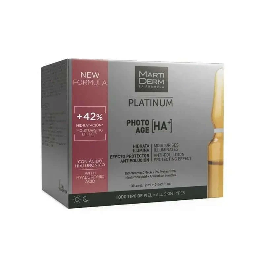 Martiderm Platinum Photo Age Antiaging Plus Reafirm. Antioxydant 30 ampoules