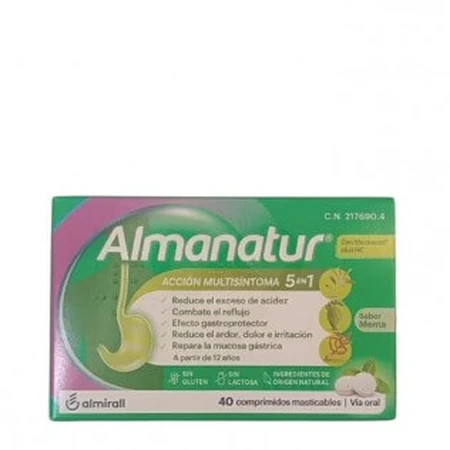 Almanatur 40 compresse masticabili gusto menta