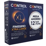 Control DUPLO Presevativos Finissimo XL, 2X12 unidades