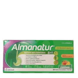 Almanatur Oral Suspension 20 sticks 15ml Peach Flavour