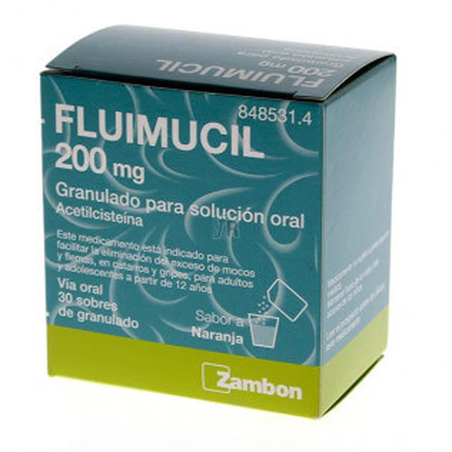 FLUIMUCIL 200 MG 30 PLICULEȚE GRANULE