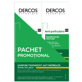 Pachet Vichy Dercos sampon antimatreata pentru par uscat, 2x200 ml