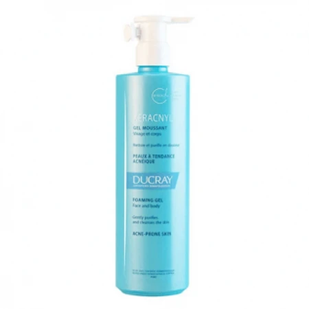 Ducray Keracnyl Gel nettoyant pour le visage et le corps à tendance acnéique, 400ml