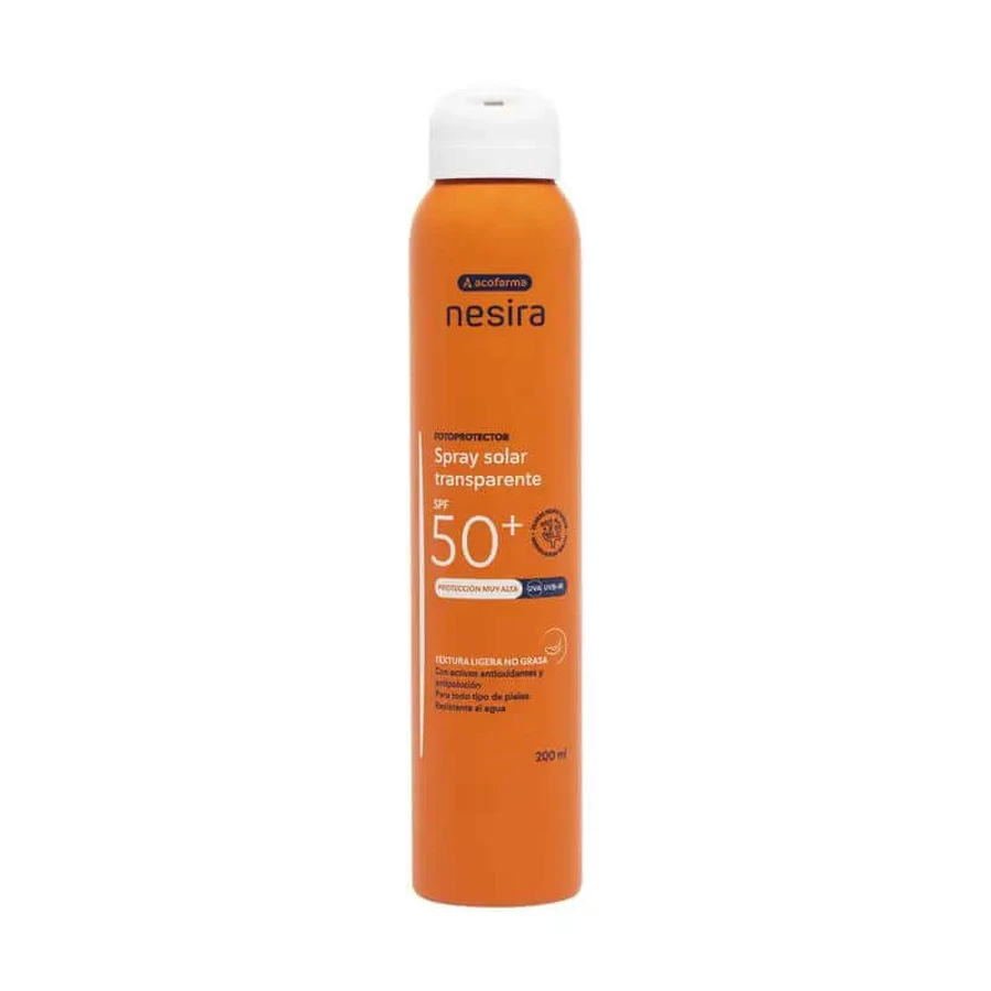Acofarma Nesira SPF 50+ Spray solar transparent 200 ml