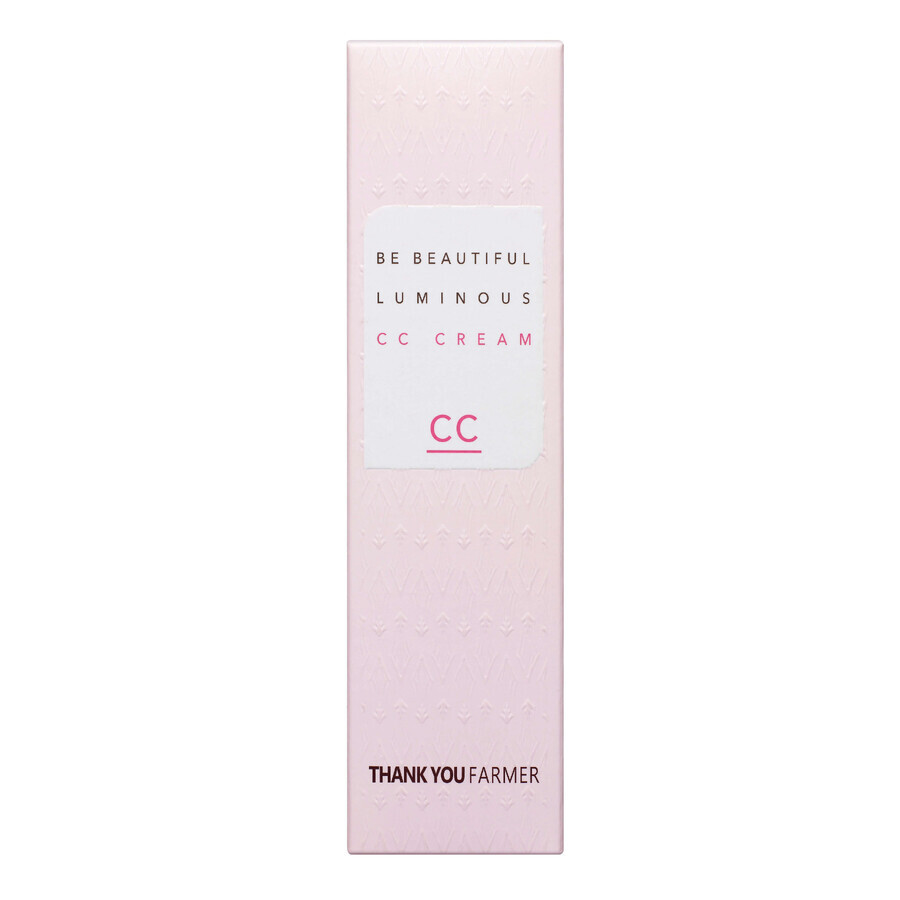 CC Cream with SPF 30+ Be Beautiful Luminous, 40 ml, Thank You Farmer