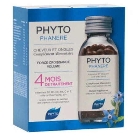 Phyto Phanere DUPLO Capelli e unghie 2 x 120 capsule per 4 mesi
