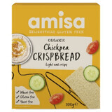 Pan crujiente de garbanzos sin gluten, 100 g, Amisa