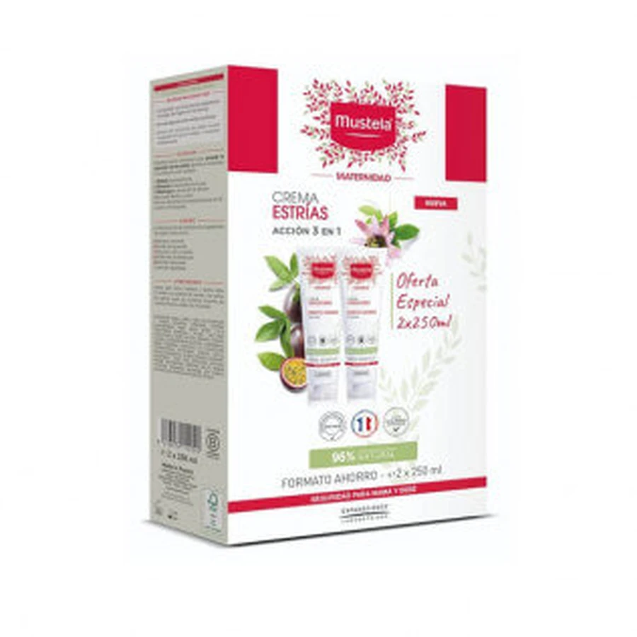 Mustela DUPLO Crema Prevencion de Estrias, 2x250 ml