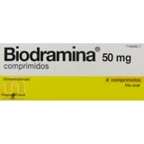 BIODRAMINA 50 MG 4 COMPRIMIDOS