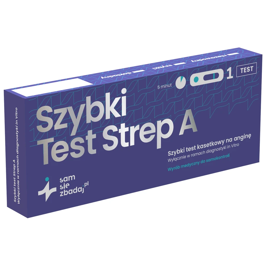 Integra Test Strep A, test rapid pe casetă pentru amigdalită, 1 buc