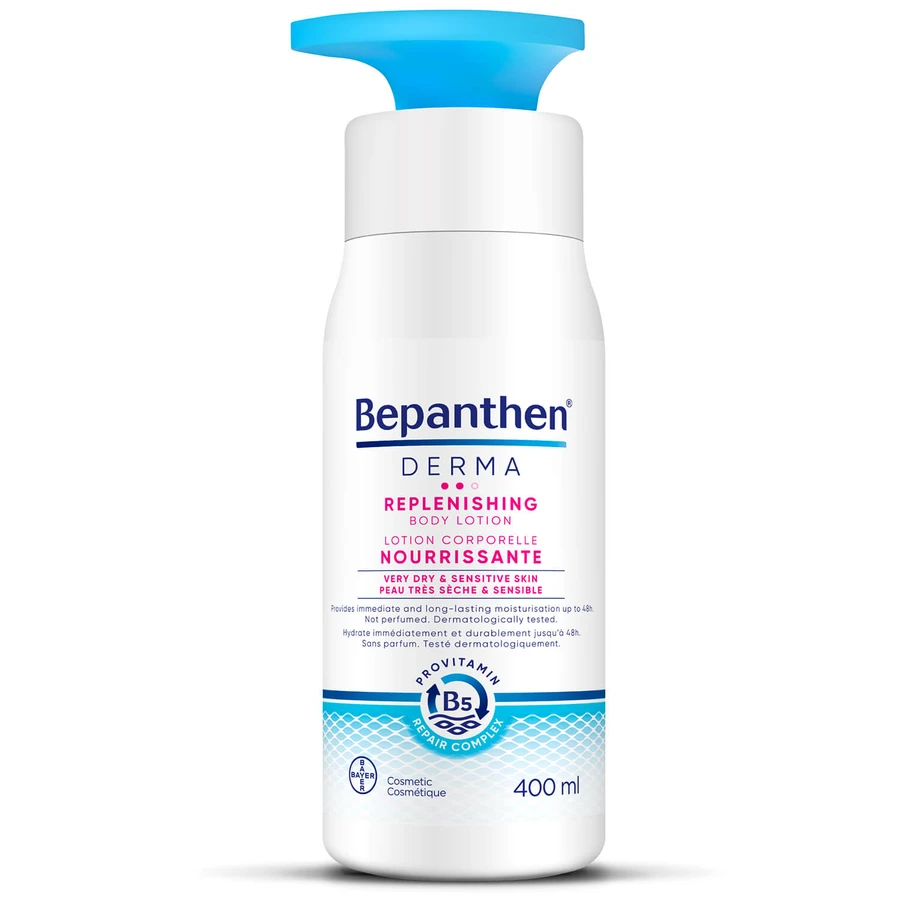 Bepanthen Derma Replenishing, loțiune de corp profund hrănitoare, 400 ml