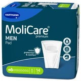 MoliCare Premium Men Pad, anatomisch absorberend maandverband, 2 druppels, 14 stuks