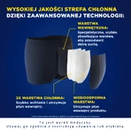 Tena Men Protective Boxer, boxeri reutilizabili pentru incontinență ușoară, negru, mărimea XL, 1 buc