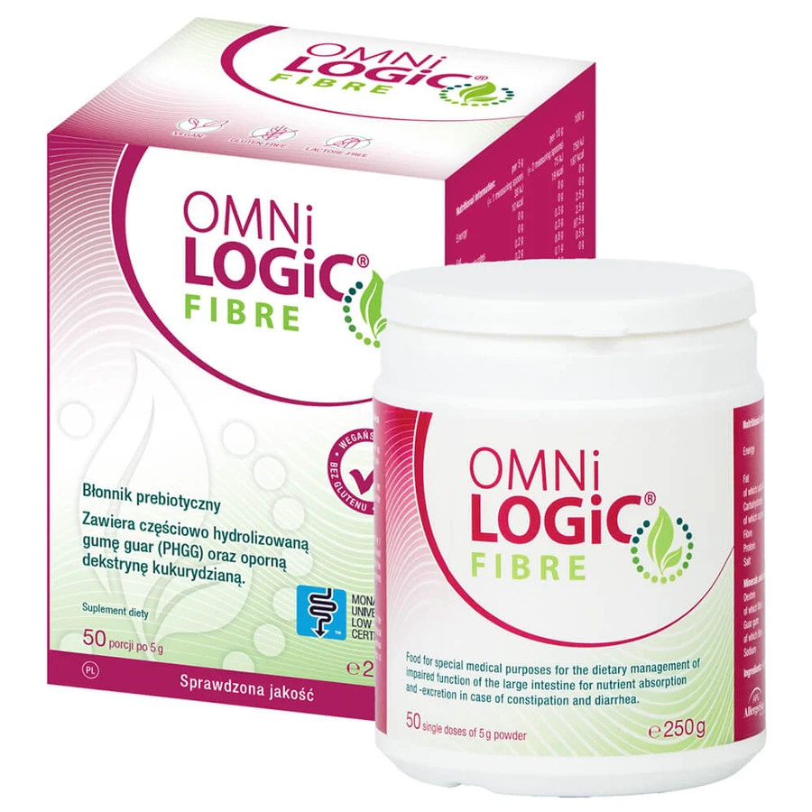 OmniLogic Fibre, fibre naturale, pulbere, 250 g