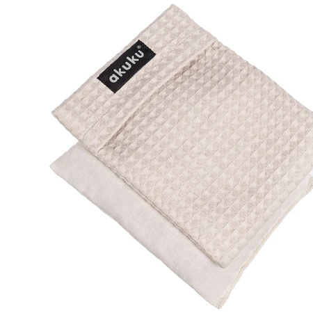 AKUKU, Wärmflasche mit Kirschkernen, beige, 13 x 16 cm, 1 Stück