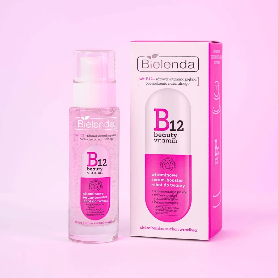 Bielenda B12 Beauty Vitamin, ser de stimulare a vitaminei pentru față, 30 ml