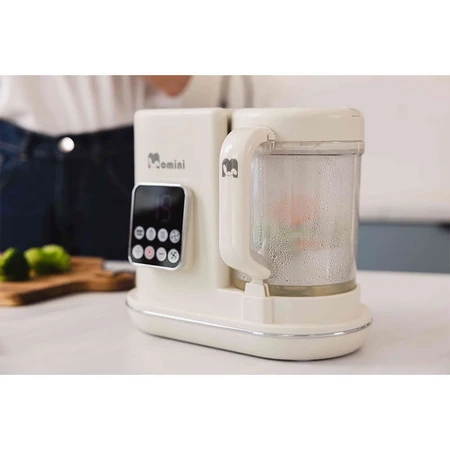 Momini MiniChef, batidora multiuso a vapor con función calienta biberones 7en1