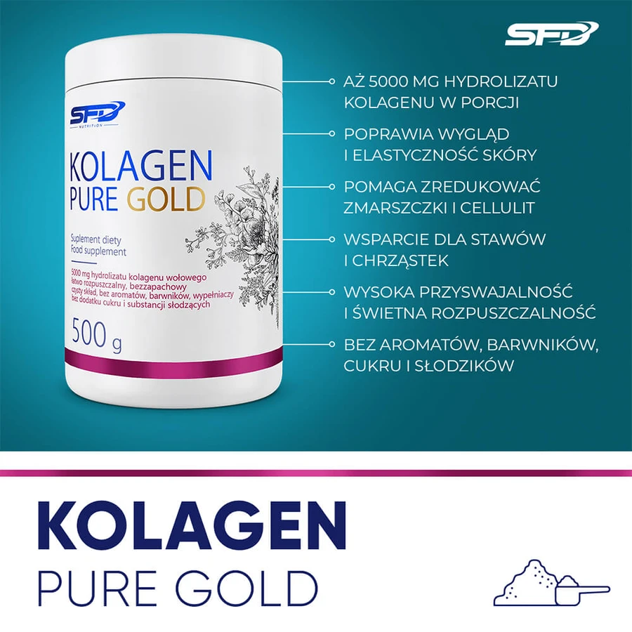 SFD Collageen Puur Goud, 500 g
