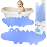 Bocioland, tapis de bain antidérapant, crocodile bleu, 1 pièce