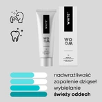 Woom, White +, pastă de dinți antibacteriană de albire, 75 ml