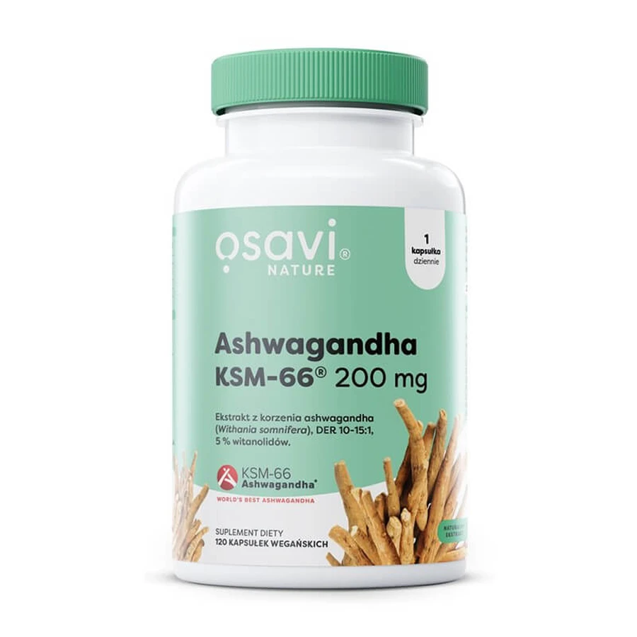 Osavi Nature Ashwagandha KSM-66 200 mg, 120 vegane Kapseln