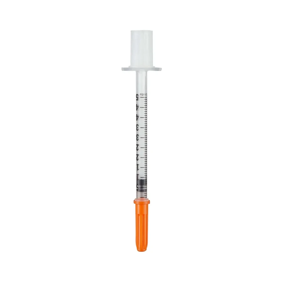 Seringi de insulină Pic Solution, seringă de insulină de 0,5 ml cu ac 31G (0,25 mm) x 8 mm, 100 bucăți