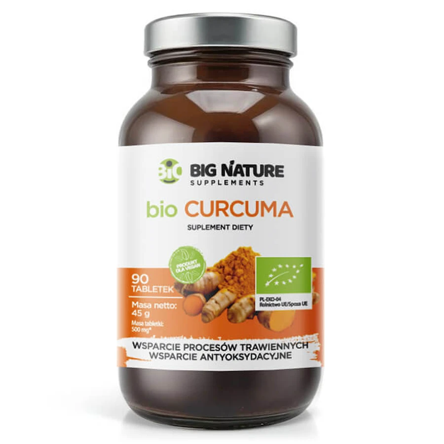 Big Nature Bio Curcuma, 90 comprimate