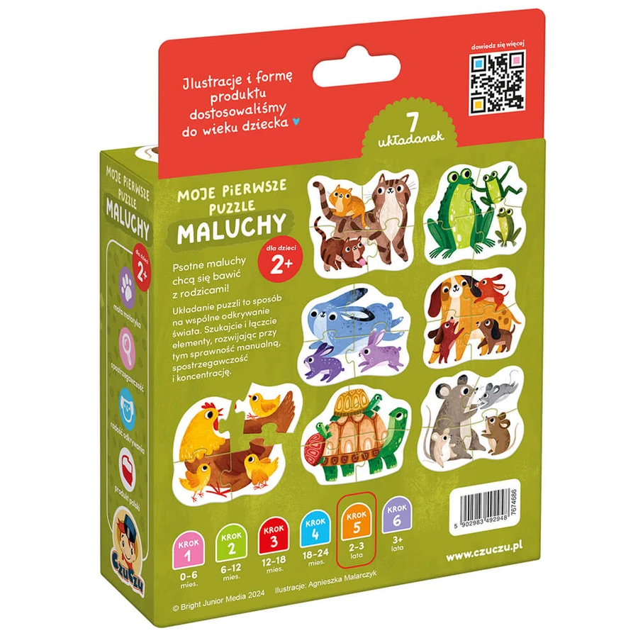 CzuCzu My first toddler puzzles, puzzle-uri pentru copii, de la 2 ani, 28 elemente