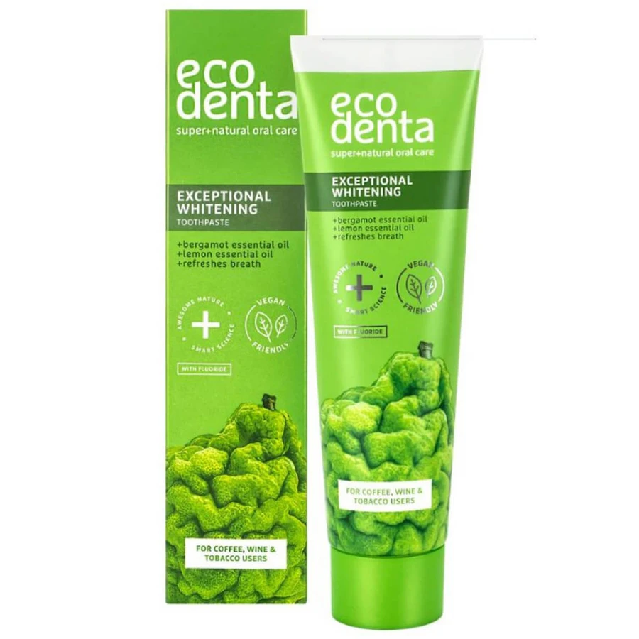 Ecodenta, pasta do zębów wybielająca z bergamotką, eterycznymi olejkami cytrynowym i kalidentem, 100 ml: ceny i cechy