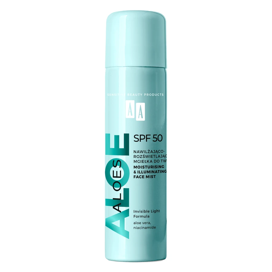 AA Aloe Vera, moisturizing protective mist, SPF 50, 100 ml