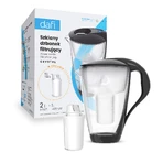 Dafi Crystal Led, jarra de cristal con filtro, negra, 2 l + filtro Classic, 1 pieza