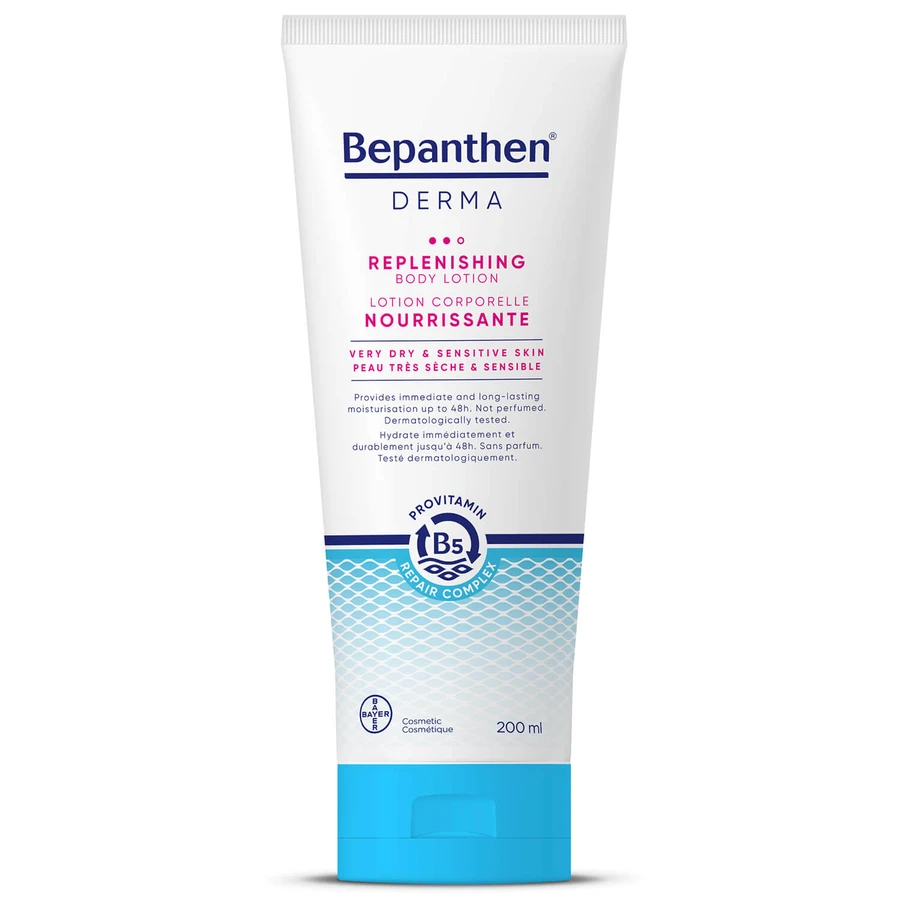 Bepanthen Derma Replenishing, loción corporal nutritiva en profundidad, 200 ml