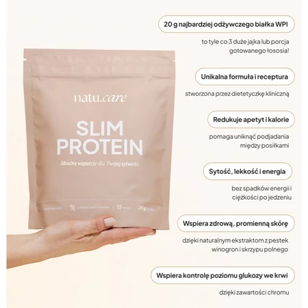 Natu Care Slim Protein, saveur vanille bourbon, 375 g