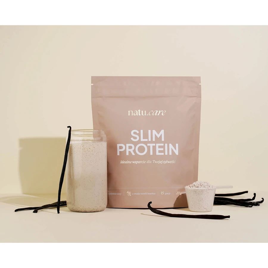Natu Care Slim Protein, saveur vanille bourbon, 375 g