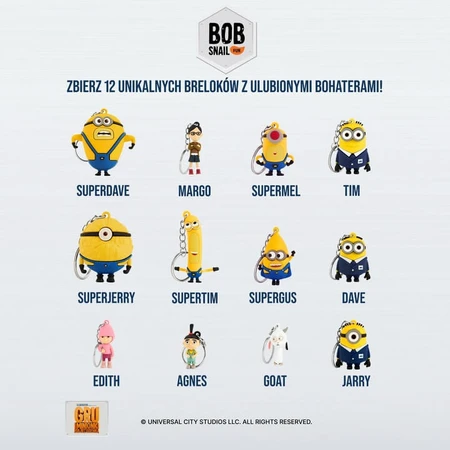 Bob Snail Fun set, Roll gustare de fructe, mango, 20 g + jucărie, Minion