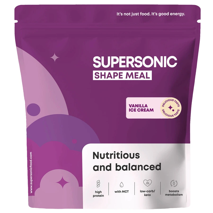 Supersonic Shape Meal, Vanilleeis-Geschmack, 780 g