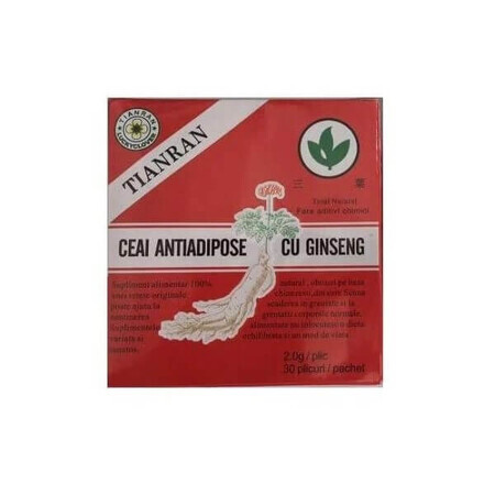 Té antiadiposo de ginseng, 30 bolsitas, China