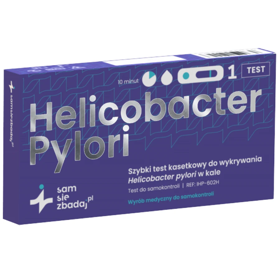 Autotest Helicobacter pylori, test rápido para la detección de antígenos de Helicobacter pylori en heces, casete, 1 unidad